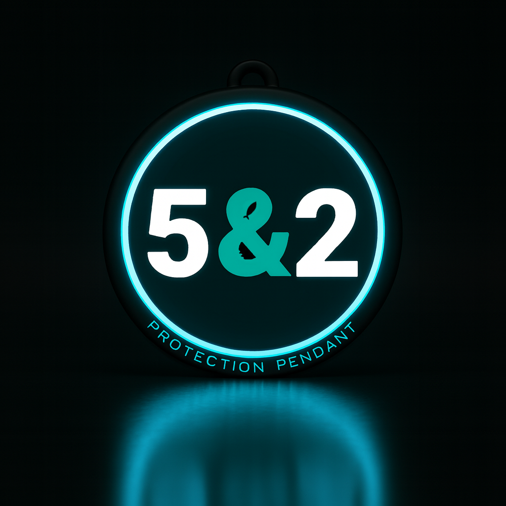 5 AND 2 - LED PROTECTION PENDANT
